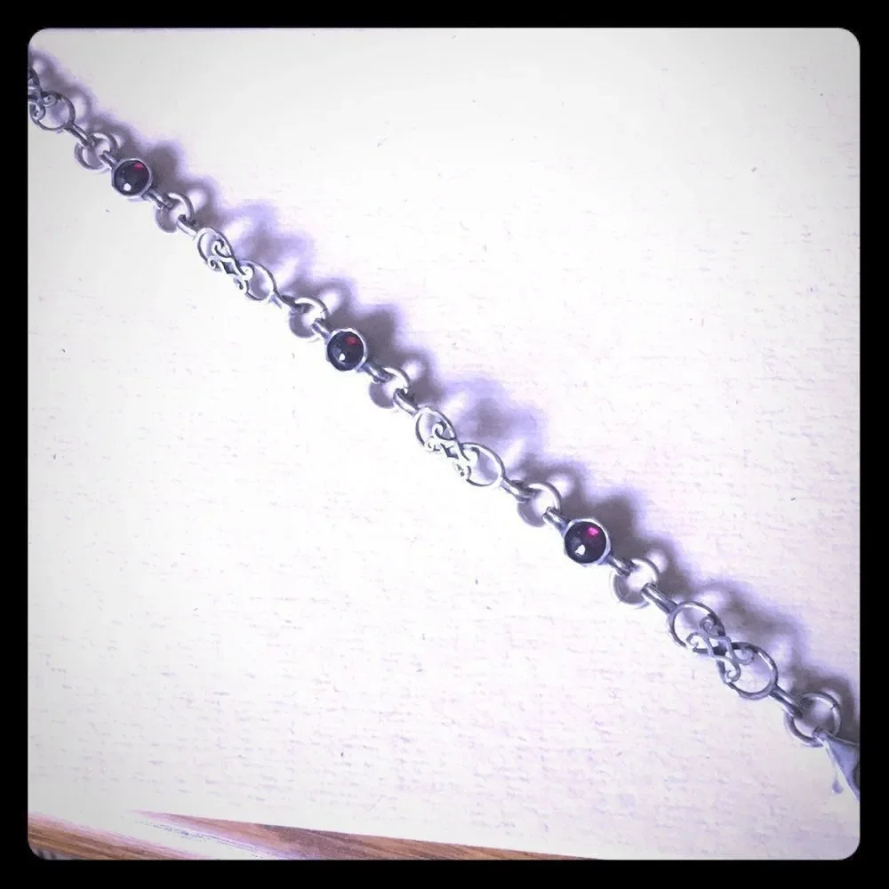 Garnet bracelet